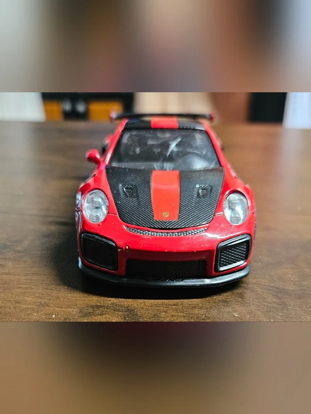 MSZ 1:32 scale Porsche 911 GT3 RS Weissach Package diecast model car.
